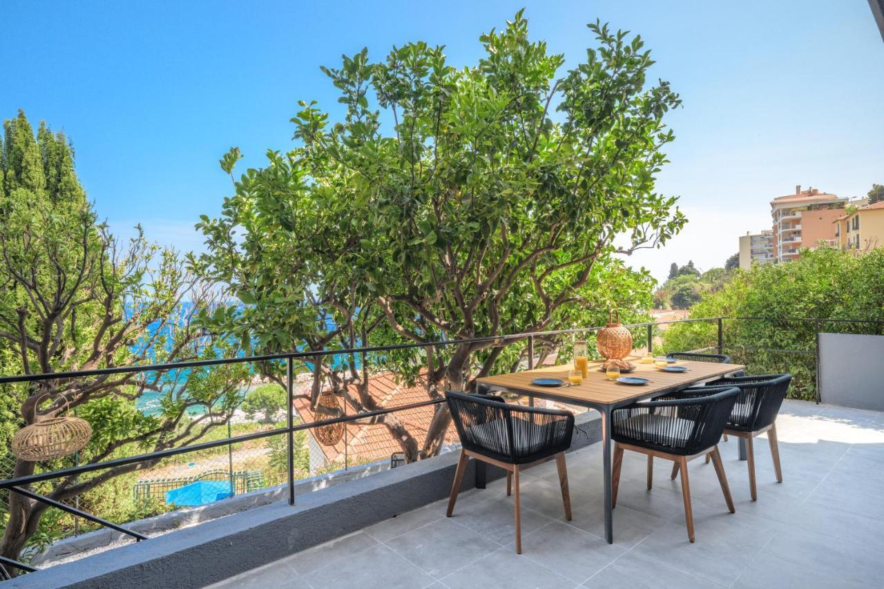 Proche Monaco, Vue Mer, Acces Plage Et Jardin Privatif Saint-Antoine  Ngoại thất bức ảnh
